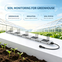 Sonde de profilage verticale du sol RS485, transmetteur de température, d'humidité, de conductivité électrique et de salinité pour le contrôle de l'irrigation en serre