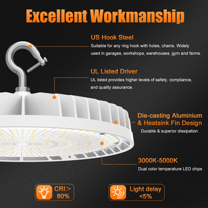 <span class=keywords><strong>Ul</strong></span> được liệt kê 100W 200 Watt 240W 300watt cửa hàng IP65 reflectores UFO đèn ánh sáng trắng kho lịch thi đấu <span class=keywords><strong>LED</strong></span> vòng cao bay ánh sáng - Product Image 6