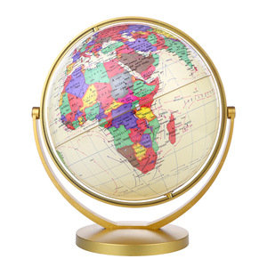 गोल्डन बेस ग्लोब-सुरुचिपूर्ण और शैक्षिक डेस्कटॉप सजावट लक्जरी गोल्डन बेस दुनिया-सीखने और प्रदर्शन के लिए आदर्श - Product Image 3