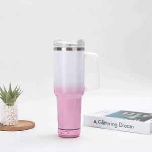 40oz Gradient Stainless Steel Leak-Proof <b>Large</b> Capacity Bluetooth Speaker Car <b>Cup</b> - Product Image 3