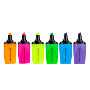 New Custom Mẫu Miễn Phí Nhãn Hiệu Riêng Bán Buôn Mini <span class=keywords><strong>Highlighter</strong></span> Bút Thiết Lập Logo Nhà Sản Xuất - Product Image 2