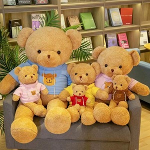 Orsetto di peluche in poliestere con maglione, direttamente dalla fabbrica, premio per Claw Machine, orsetto abbracciabile, regalo, giocattolo di peluche all'ingrosso - Product Image 4