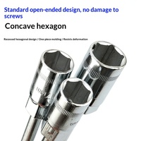 Kunci Soket T-Handle Alat Perbaikan Otomotif Kunci Hexagonal T-Handle Metrik 619 mm Kunci Soket Hex Tipe-T 45 # baja