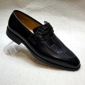 Chaussures habillées de bureau pour hommes en cuir véritable à bout pointu, à enfiler, couleur unie, semelle extérieure en caoutchouc, livraison directe - Product Image 6