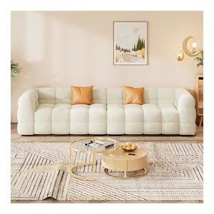 现代羊绒棉花糖沙发快速卧铺舒适客厅家具沙发套现代客厅家具沙发