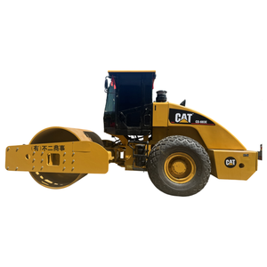 Compacteur vibrant d'occasion CAT CS683E, rouleau vibratoire à tambour lisse d'occasion CAT CS76 CS683E en stock à vendre - Product Image 1