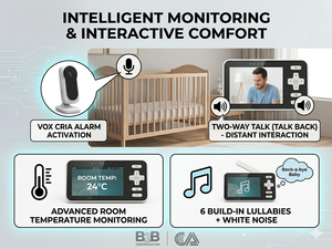 KT4312H OEM ODM Baby Monitor 720P HD <b>Camera</b> 4" <b>IPS</b> Display Secure FHSS Connection Professional Baby Security <b>System</b> - Product Image 3