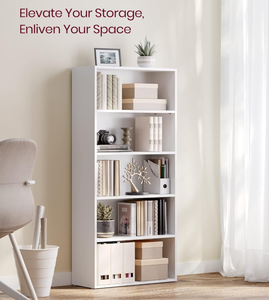 5-Tier Bookcase <strong>Book</strong> <strong>Shelf</strong> <strong>Open</strong> Storage <strong>Shelf</strong> 9.4 X 23.6 X 52.8 Inches for Living Room Home Office Dinning Room - Product Image 2