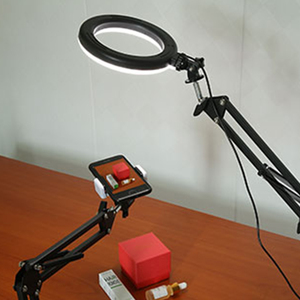 Simock Luce ad Anello per Selfie da 6 Pollici con Supporto Estensibile, 2 Supporti per Telefono, Illuminazione LED con Luminosità Regolabile per YouTube, Live e <span class=keywords><strong>Fotografia</strong></span> - Product Image 4