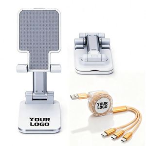 Support de bureau pliable personnalisé avec logo pour téléphone portable – Accessoire promotionnel en gros - Product Image 1