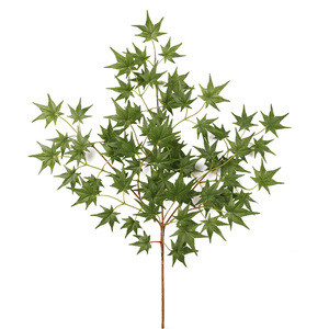 Rama de Hoja de Arce Artificial, Color Rojo Anaranjado, de Plástico y Tela, Accesorio de Decoración para Bodas, Adorno de Jardín de Alta Simulación - Product Image 4