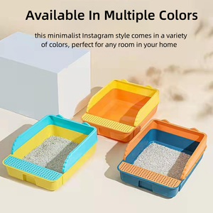 Fabriek Outlet Fabrikanten Eenvoud Praktische Kattenbak Poepbassin Semi-Gesloten Deodorant Kat Toiletbox - Product Image 2