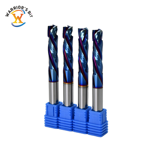 3フルート<span class=keywords><strong>8</strong></span> 10mmシャンク圧縮スパイラルルータービット木材切断CNCナノコーティングダウン圧縮エンドミルカッター - Product Image 1