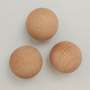 Boules rondes en bois, boules rondes en bois dur naturel non finies, boules lisses en hêtre, pour l'artisanat et le bricolage - Product Image 6