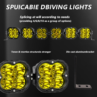 Feux de travail auxiliaires LED tout-terrain de 5 pouces avec réglage d'angle rotatif intégré pour 4x4 UTV camion tout-terrain