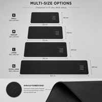 Tapis de bureau de jeu personnalisé Hunan Sports, grande taille, noir, multi-tailles, tapis de souris imperméable et antidérapant, fournisseur en gros pour le bureau et le jeu