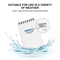 Carnet à spirales en PVC imperméable à feuilles mobiles avec 50 feuilles, impression numérique