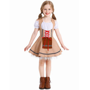 Filles Bavaroises Bière Cosplay Dirndl Robe Enfants TV & Film Uniformes & Costumes pour Oktoberfest - Product Image 3