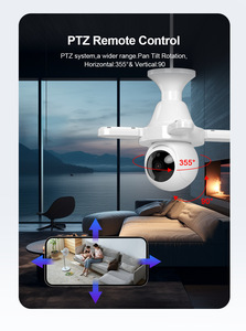 Mới đến thông minh Wifi ánh sáng bóng đèn CCTV Camera Home giám sát an ninh thiết bị không dây 3MP giám sát ứng dụng điều khiển từ xa - Product Image 2