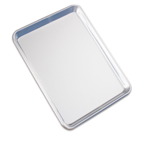 USSE Lot <span class=keywords><strong>de</strong></span> 2 demi-feuilles <span class=keywords><strong>de</strong></span> <span class=keywords><strong>boulanger</strong></span> commercial en aluminium naturel Plateau <span class=keywords><strong>de</strong></span> <span class=keywords><strong>cuisson</strong></span> argenté - Product Image 1