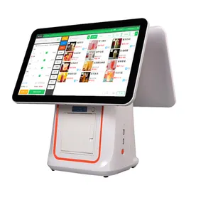 I5 Pc Desktop Core Pos Terminal Android 8, Sistem Mesin Kasir 17 Inci Pos Layar Sentuh Semua Dalam Satu