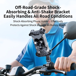 ABS Durable Bike <span class=keywords><strong>Phone</strong></span> <span class=keywords><strong>Holder</strong></span> Anti-Shock Einfach zu installierende Fahrrad halterung für das Fahren im Freien Flexibler Mountainbike-Telefon halter - Product Image 5
