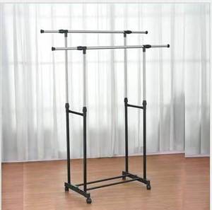 Double Rod Drying Rod Explosive Home Simple Assembly <strong>Multi</strong> - Functional Lifting Drying Clothes Rack Drop Coat <strong>Hanger</strong> - Product Image 4