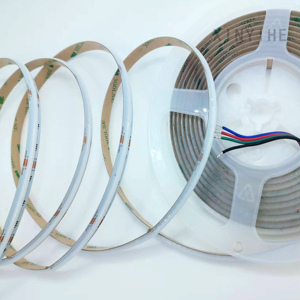 Tiras de Luces <span class=keywords><strong>LED</strong></span> RGB <span class=keywords><strong>Cob</strong></span> de Alto Brillo para Decoración de Interiores y Exteriores, 24v, Ancho 840 Leds, 10 de Ancho, IP20 - Product Image 1