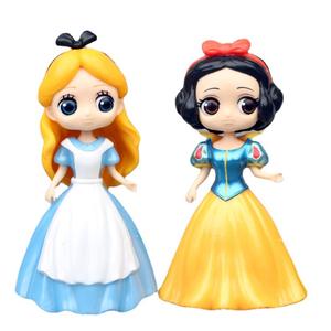 Zhiqu – Figurines de pâtisserie artisanales 6 princesses interchangeables, ornements en plastique, Blanche-Neige, Alice et Cendrillon, unisexe, 14 ans et plus - Product Image 4