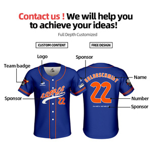 ベスボールユニフォーム sweat-absorbent quick-drying excellent sublimation print male sportswear design 2020 customize - Product Image 6