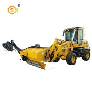 Forward Enclosed Sweeper Sweeper Road Sweeper Attachment For Loader Parts