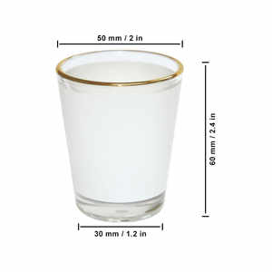 แก้วช็อตใสแบบซับลิเมชั่น ขนาด 1.5 ออนซ์ 3 ออนซ์ สำหรับใส่ไวน์ วิสกี้ พร้อมพิมพ์ลายตามสั่ง - Product Image 4