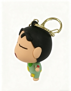 Hot bán dễ thương Crayon Shin-chan Carabiner Keychain 3D <span class=keywords><strong>PVC</strong></span> Burger hình dạng phim hoạt hình Thiết kế trọng lượng nhẹ không thấm nước Phụ kiện thời trang cho - Product Image 3