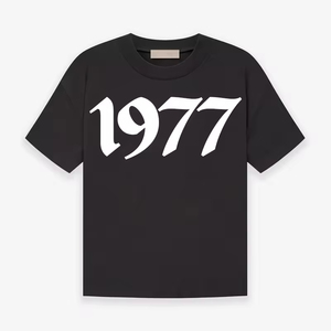 Camisetas Esenciales para Hombre 1.1T, Camiseta 1977 <span class=keywords><strong>Fear</strong></span> of T, 100% Algodón, Camisetas de Punto Extra Grandes, Logotipo con Impresión Flocada - Product Image 1