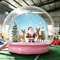Château Gonflable Personnalisé KaiSheng KS-2-1, Tente de Fête en PVC, Maison Bulle Commerciale, Globe de Neige Spatial, Capacité 300-500kg, Portable 3-5 Personnes