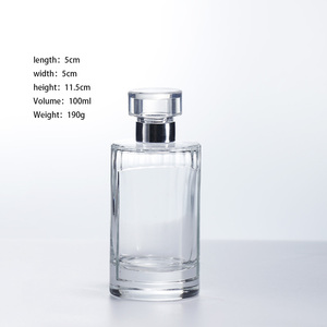 Vente en gros de flacons en verre cosmétique cylindriques de 30 ml, 50 ml, 100 ml avec bouchons à clipser ou à visser, flacons de parfum réutilisables - Product Image 3