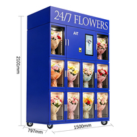 AIT Boutique de fleurs en libre-service 24h/24 Distributeur automatique de fleurs, Bouquets de fleurs fraîches Réfrigérateur Distributeur automatique de roses