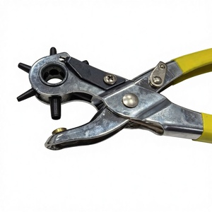 Набор инструментов для пробивания отверстий и установки люверсов из высокоуглеродистой стали с резиновой ручкой для рукоделия и творчества - Product Image 4