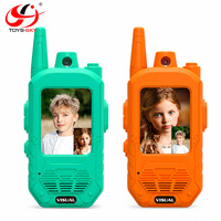 CQZNRC Talkie-walkie vidéo pour enfants 2,4 G avec écran de 2 pouces, Full HD 480P, portée de 300 m, effets visuels et vocaux amusants, jouets pour les enfants de 3 à 12 ans