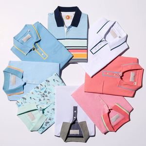 Ropa Deportiva de Alta Calidad, Poliéster y Elastano, Suave y de Secado Rápido, Corte Regular, Camisetas de Golf para Hombre con Estampado Digital - Product Image 1
