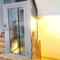 Ascenseur Personnalisé Sans Gaine pour Maison Résidentielle à 2 Étages, Petit Ascenseur pour Villa, Utilisation Intérieure et Extérieure