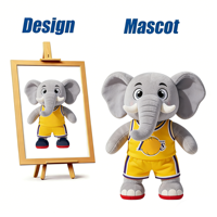 Costumes de Mascotte Éléphant Gris Personnalisés et Tendance – Tenues de Poupée Respirantes et Articulées sur Mesure