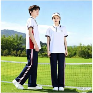 Ensemble d'uniformes scolaires internationaux en gros 521003M, vêtements scolaires personnalisés avec logo pour lycéens, tissu durable - Product Image 2