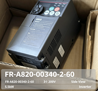 Variateur de fréquence Mitsubishi FR-A820-00340-2-60 5,5 kW, 3 phases, 220 V CA, contrôle vectoriel sans capteur, CE