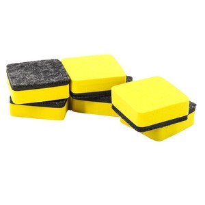 Effaceur magnétique en feutre EVA 5x5cm, forme carrée, pour tableau blanc, usage scolaire, lavable et réutilisable - Product Image 2