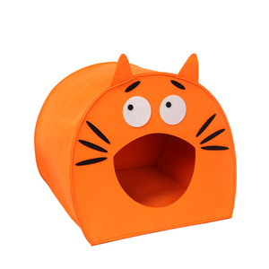 Tempat Sampah hewan peliharaan semi-tertutup rumah kucing terasa wol kucing gua produk & rumah hewan peliharaan lainnya - Product Image 3
