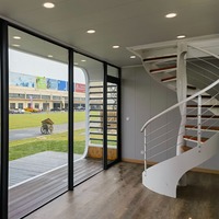 Sinoy-Cápsula prefabricada de acero de lujo personalizada para apartamentos, de dos pisos, a prueba de lluvia