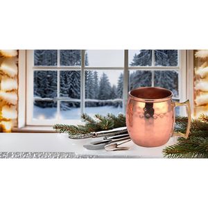 Verres à vin en cuivre de 2 onces fabriqués à la main pour un style et une durabilité de qualité supérieure - Product Image 3