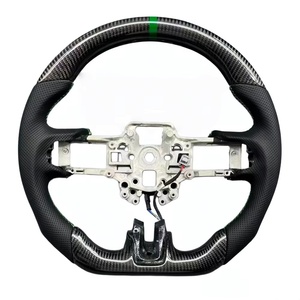 Volant en cuir et fibre de carbone véritable, livraison directe d'usine, pour Ford <span class=keywords><strong>Mustang</strong></span> <span class=keywords><strong>GT</strong></span>, accessoires de voiture - Product Image 6