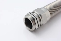 Presse-étoupe PG à décompression spirale pour câble, en laiton nickelé de haute qualité, IP66, laiton, acier inoxydable